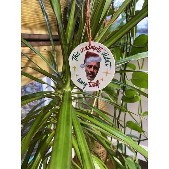 Jeffrey Epstein Ornament Didn’t Hang Itself Jeff Epstein - Picture 5 of 5